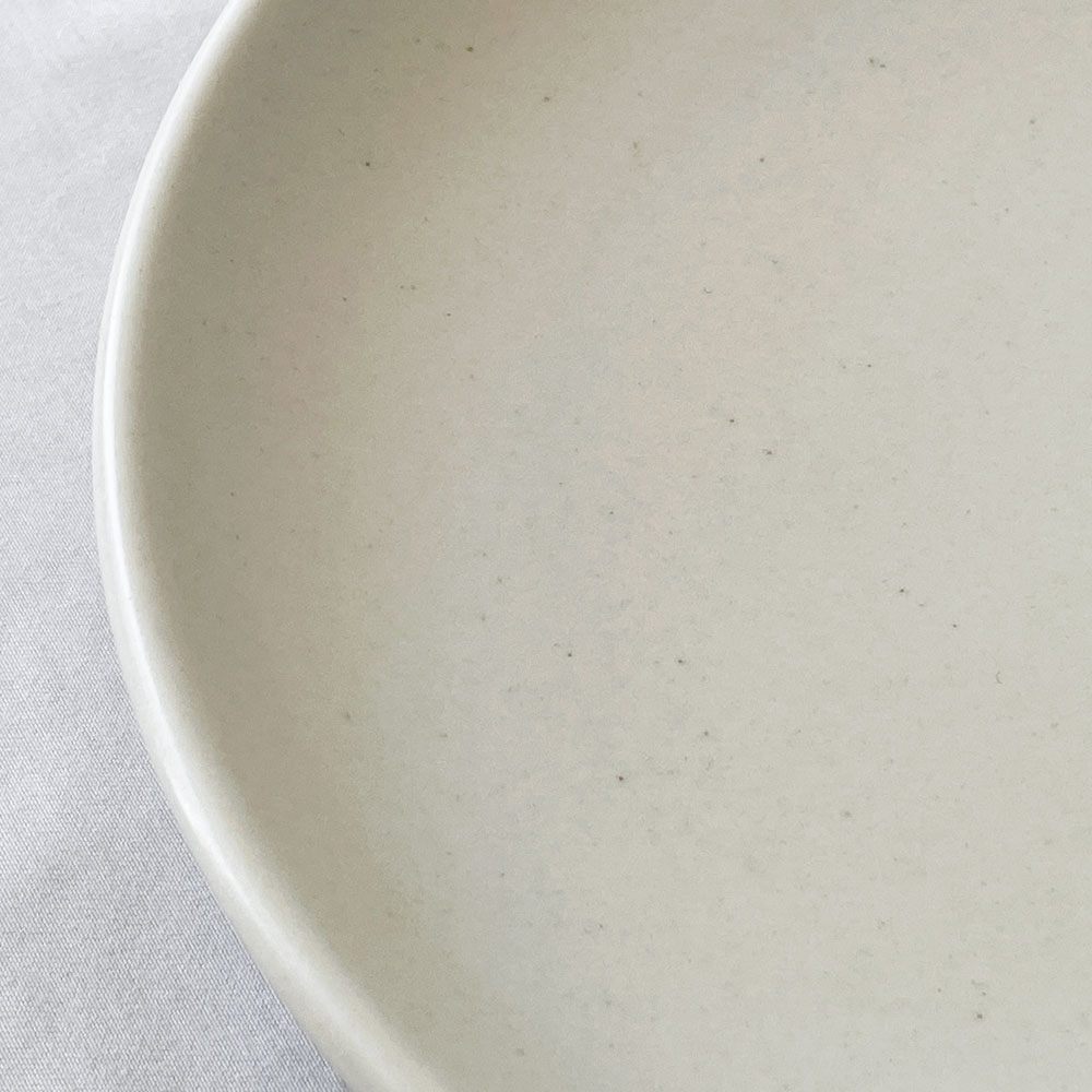 <BR>ヒースセラミックス HEATH CERAMICS デザートプレート ホワイト Φ21cm 陶器 アメリカ シンプルデザイン ◇
