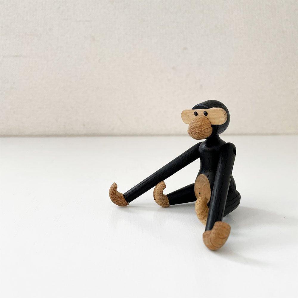 カイボイスン KAY BOJESEN DENMARK モンキー Monkey ミニ ブラック 木製オブジェ H9.5cm デンマーク 北欧雑貨 定価￥14,300- ◎