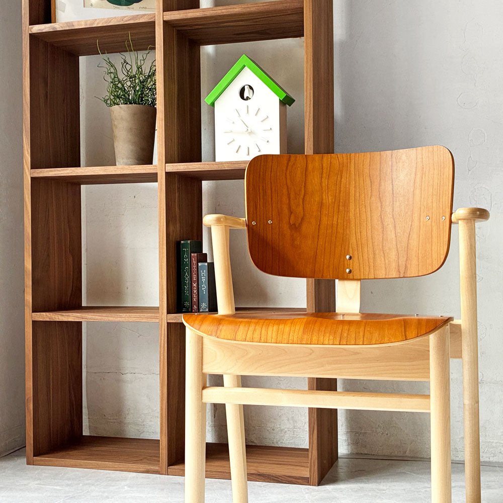 アルテック artek ドムスチェア Domus Chair ダイニングチェア チェリー材 × バーチ材 2023年数量限定 板座 イルマリ・タピオヴァーラ 美品 ★