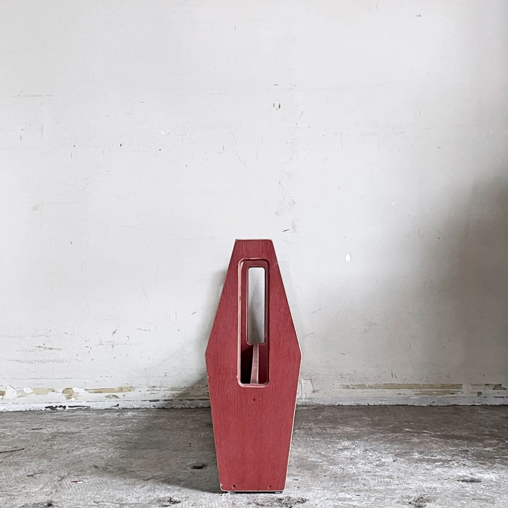 エムアンドエムファニチャー M&M FURNITURE マガジンラック 強化ガラス W85.5cm インダストリアル 店舗什器 廃番 ■