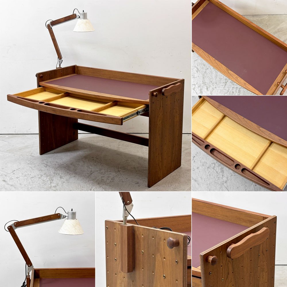 フォルミオプラス Formio+ KF-01 デスク 勉強机 KF-15 デスクライト ドロワー付き ウォールナット材 受注生産モデル 阿久津雄一 デンマーク ●