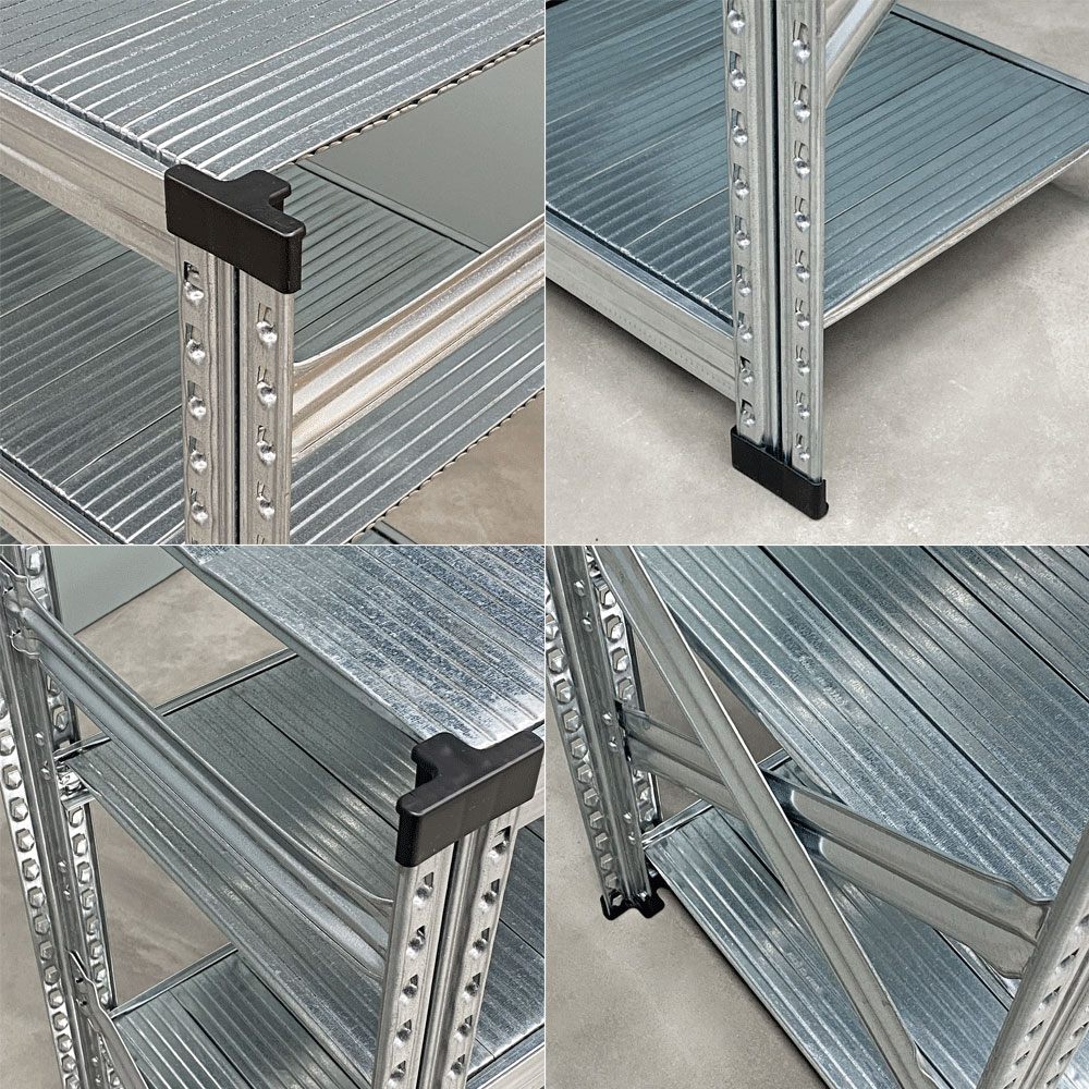 メタルシステム METALSISTEM スーパー123シリーズ スチールシェルフ 4段 4 TIER STEEL SHELF W113 D32 H107 イタリア製 ◎