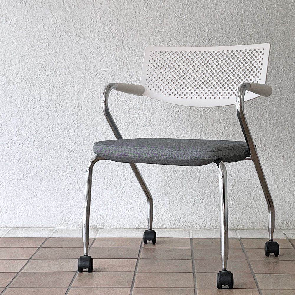 ヴィトラ vitra ビザロール Visaroll デスクチェア ミーティングチェア キャスターベース スタッキング アントニオ・チッテリオ A ◇