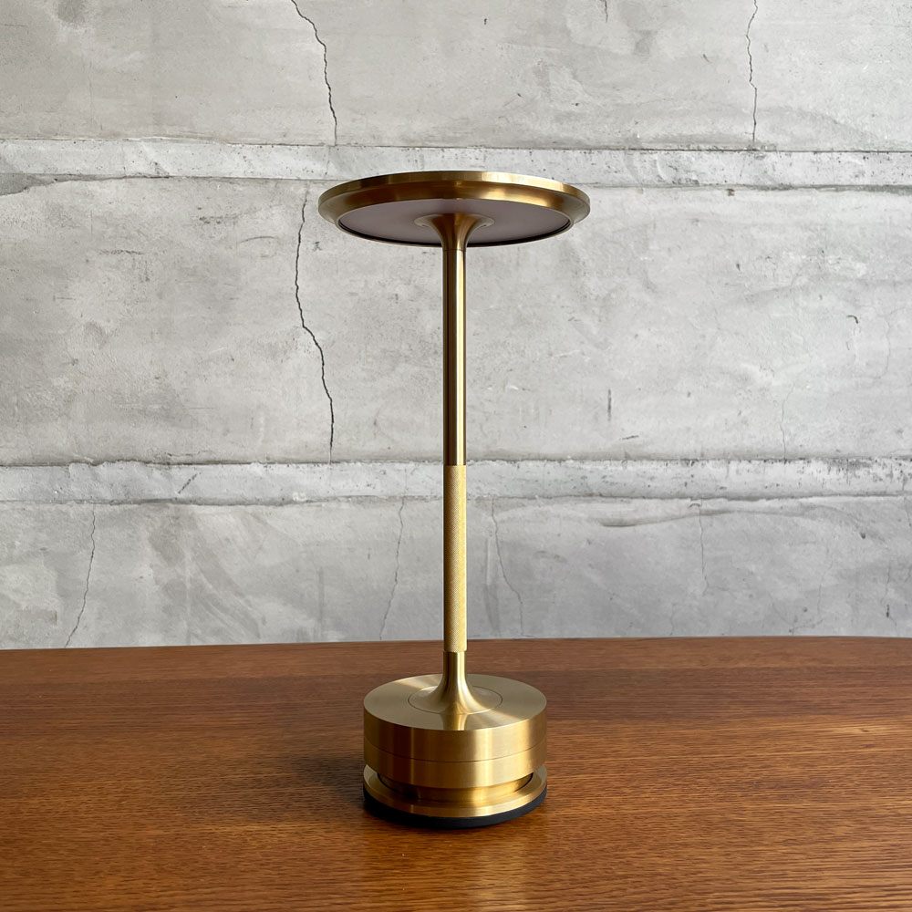 アンビエンテック Ambientec ターンプラス TURN ブラス 調光式 テーブルライト 真鍮カラー LED 充電式 説明書付 定価￥63,800- ♪