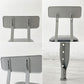 リオン LYON ファクトリー チェア FACTORY CHAIR カウンターチェア グレー バックレスト クッション PVCレザー 座面高69cm パシフィックファニチャーサービス  P.F.S取り扱い A ●
