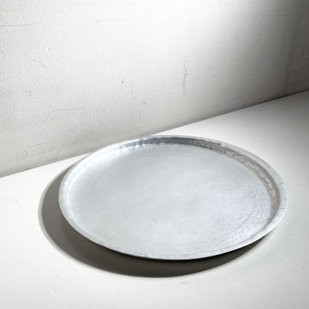 坂野友紀 リム皿 プレート トレイ アルミニウム Φ25cm 現代作家 ■
