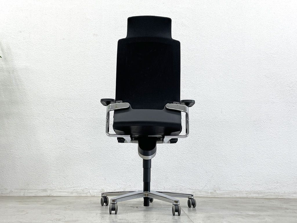 ウィルクハーン Wilkhahn オン チェア ON Chair ハイバック アームチェア ヘッドレスト付 オフィスチェア グッドデザイン賞 C 参考価格約36万円〓