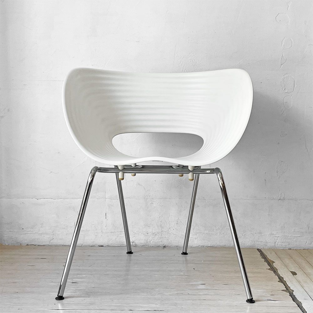 ヴィトラ vitra トムバック Tom Vac ダイニングチェア ロン・アラッド Ron Arad スタッキング ホワイト 廃番 ★