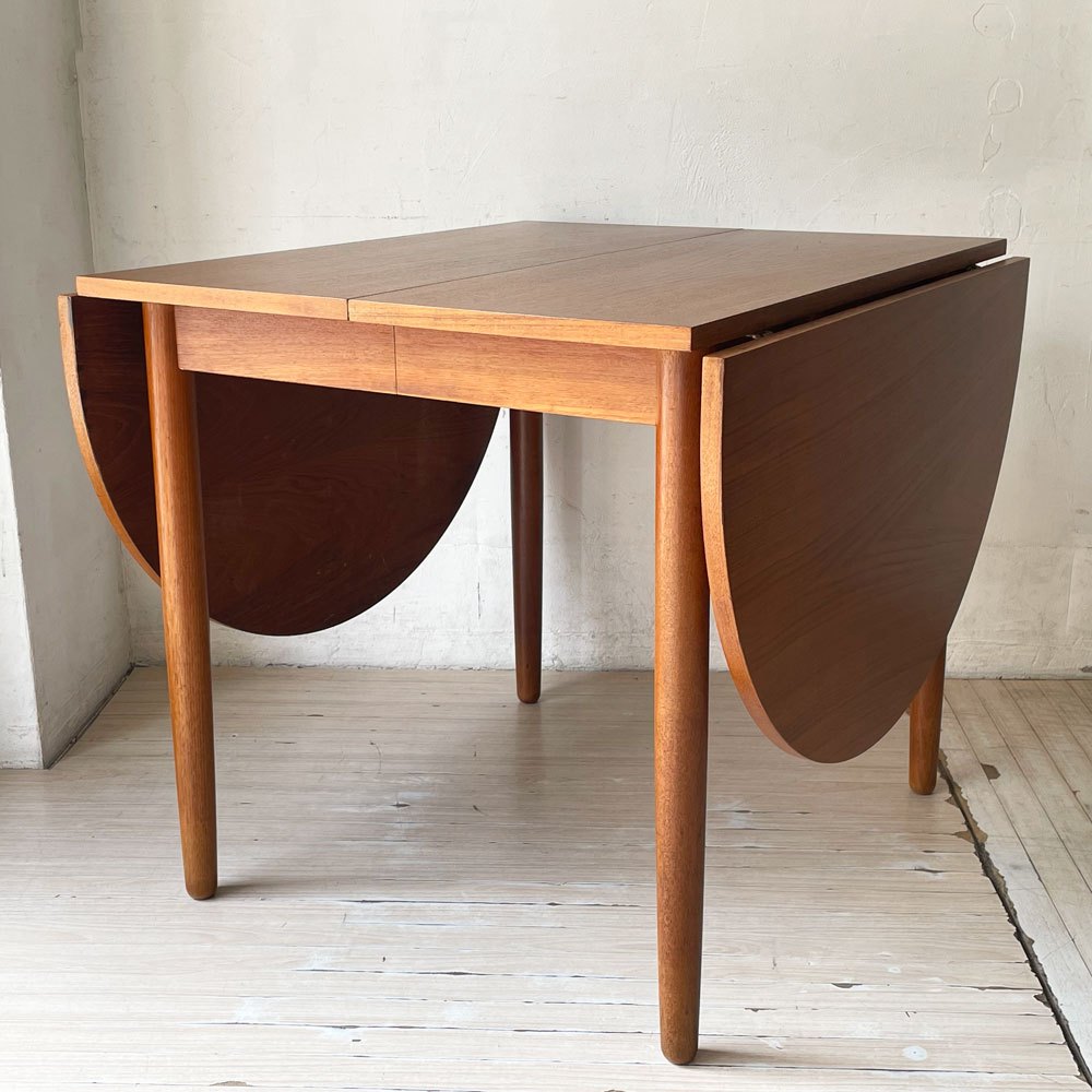 デンマークビンテージ Danish Vintage チーク材 エクステンション バタフライテーブル ダイニングテーブル 北欧家具 ★