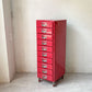 ダルトン DULTON 10 ドロワーズチェスト Drawers Chest with Castor キャビネット レッド 赤 キャスター付 廃盤 ★
