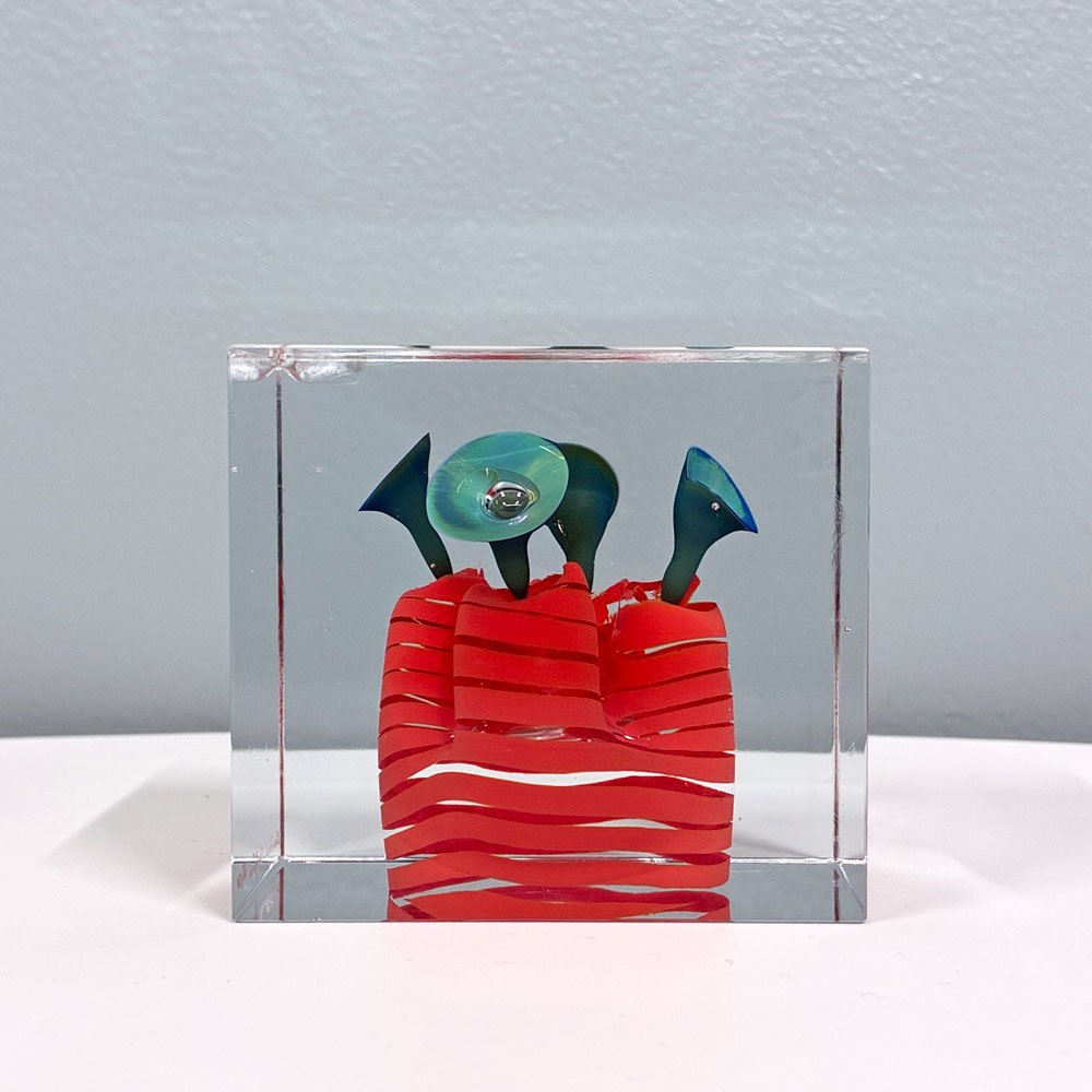 ヌータヤルヴィ Nuutajarvi イッタラ iittala アニュアルキューブ Annual Cube スペシャルキューブ Special Cube 1990年代 オイバ・トイッカ 255/500 北欧雑貨 ビンテージ 500個限定 ◎
