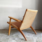 カールハンセン＆サン Carl Hansen & Son CH25 ラウンジチェア オーク材 ペーパーコード ハンス・J・ウェグナー ビンテージ 北欧家具 ■