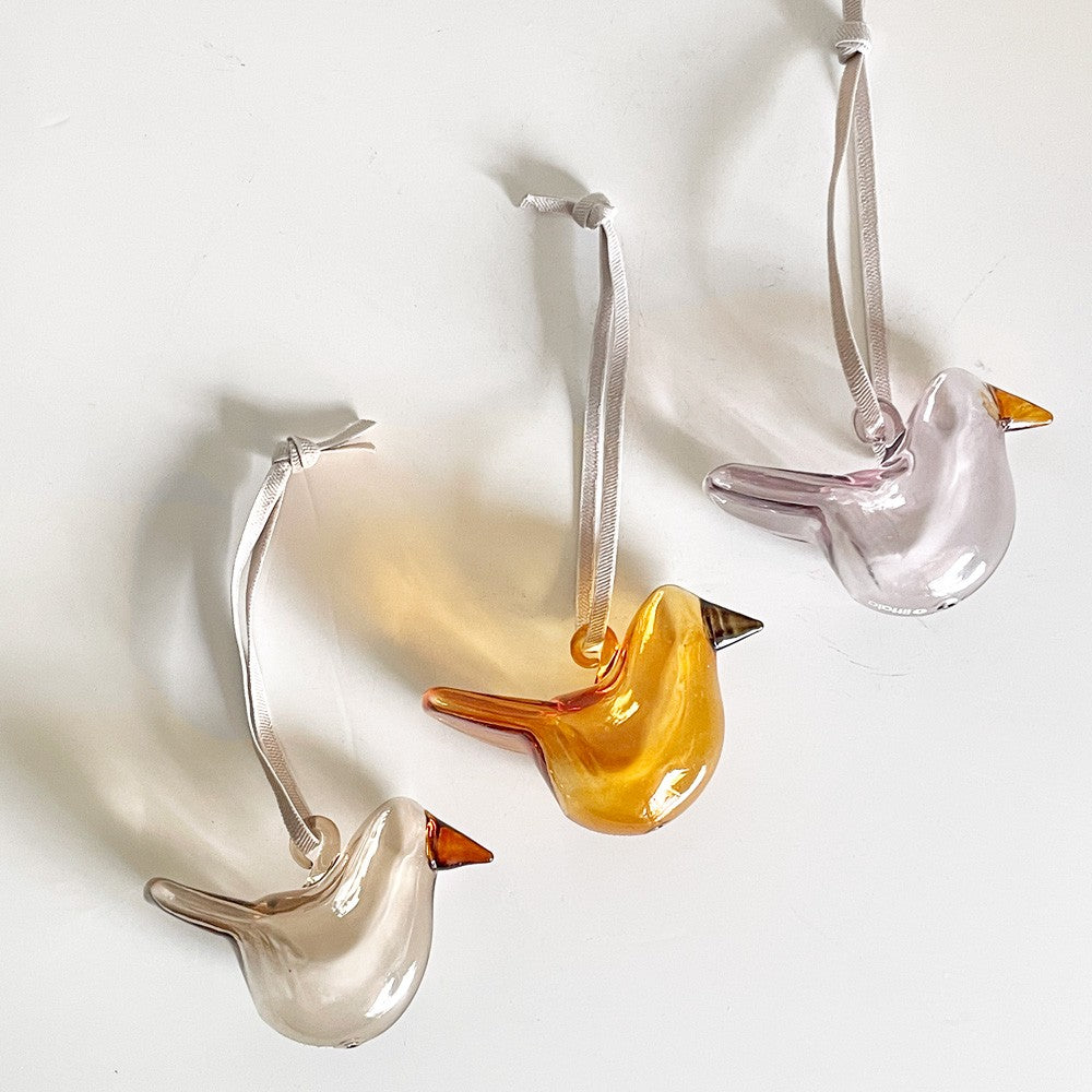 イッタラ iittala ミニ ガラスバード オーナメント Mini Glass Bird Ornaments 3set ミックスカラー 箱付き 北欧雑貨 ■
