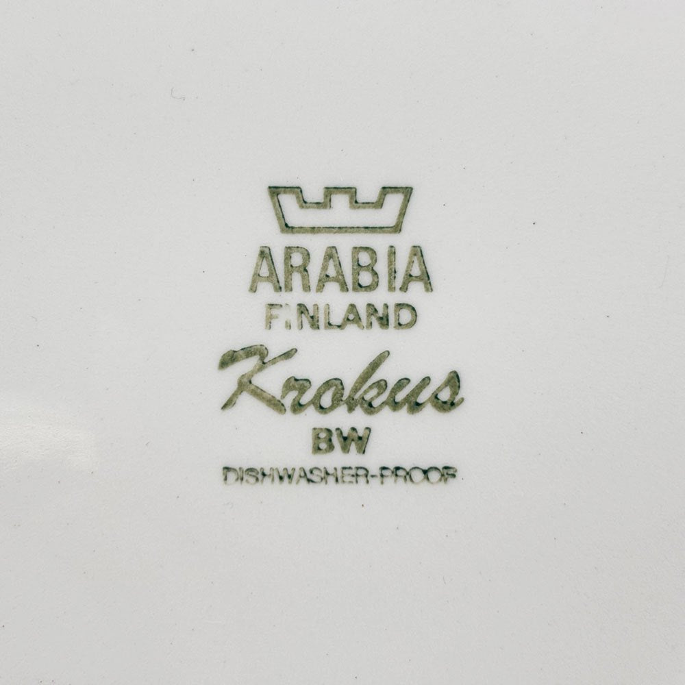 アラビア ARABIA クロッカス Krokus プレート 17cm ビンテージ エステリ・トムラ ゴラン・バック フィンランド 北欧食器 ●