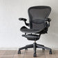 ハーマンミラー Herman Miller アーロンチェア Bサイズ ランバーサポート フル装備 グラファイトベース ビル・スタンフ ＆ ドン・チャドウィック ◇