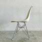 ハーマンミラー Herman Miller サイドシェルチェア FRP製 3rdビンテージ パーチメントシェル PVCレザー ホワイト系 エッフェルベース ロータイプ C&R イームズ ミッドセンチュリー 〓