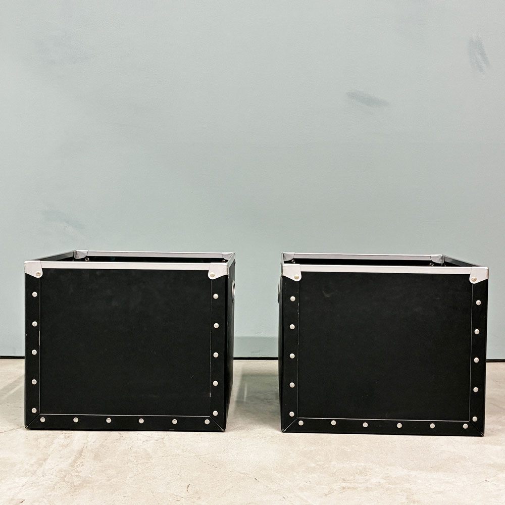 ユーエスエムハラー USMハラー USM Haller モジュラーファニチャー 純正 パスコボックス ブラック W34×W34 2個セット ◎