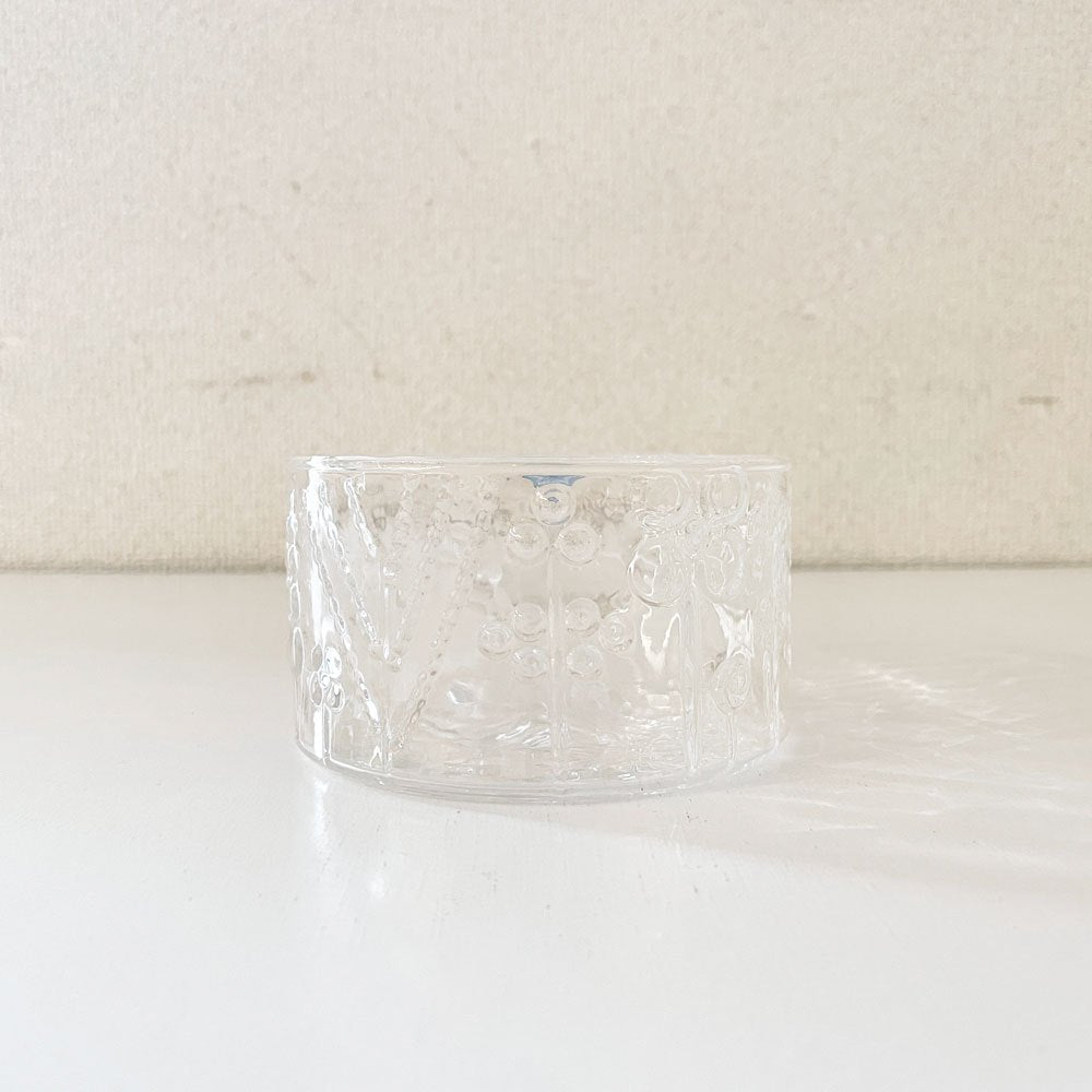 イッタラ iittala フローラ Flora ボウル クリア 10cm ヌータヤルヴィシール付 スコープ復刻品 オイバ・トイッカ フィンランド 北欧雑貨 廃番 ◎