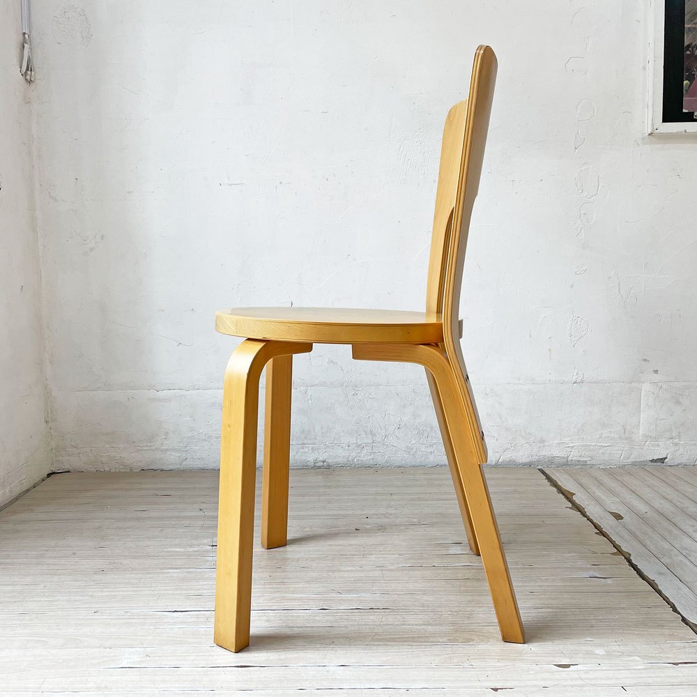 アルテック artek チェア66 Chair66 バーチ材 ダイニングチェア アルヴァ・アアルト フィンランド 北欧家具 A ★