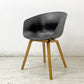 ヘイ HAY アバウト ア チェア ABOUT A CHAIR AAC22 アームチェア ダイニングチェア 木製脚 ブラック A ●