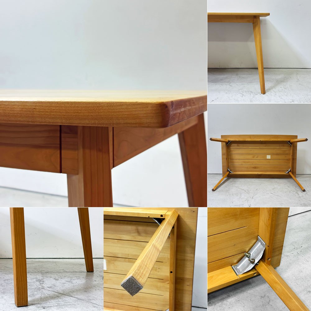 モモナチュラル Momo Natural ヴィボ VIBO ダイニングテーブル アルダー材 W135cm ●