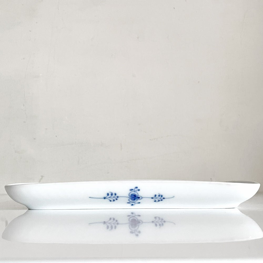 ロイヤルコペンハーゲン ROYAL COPENHAGEN ブルーフルーテッド Blue Fluted ジャパニーズ Japanese スクエアプレート 平皿 角皿 w22cm デンマーク製 北欧 廃番 B ■