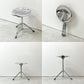 ダルトン DULTON X2 ビートスツール BEAT STOOL 回転式 無段階高さ調節 スチール クローム 折り畳み 廃番 A ●