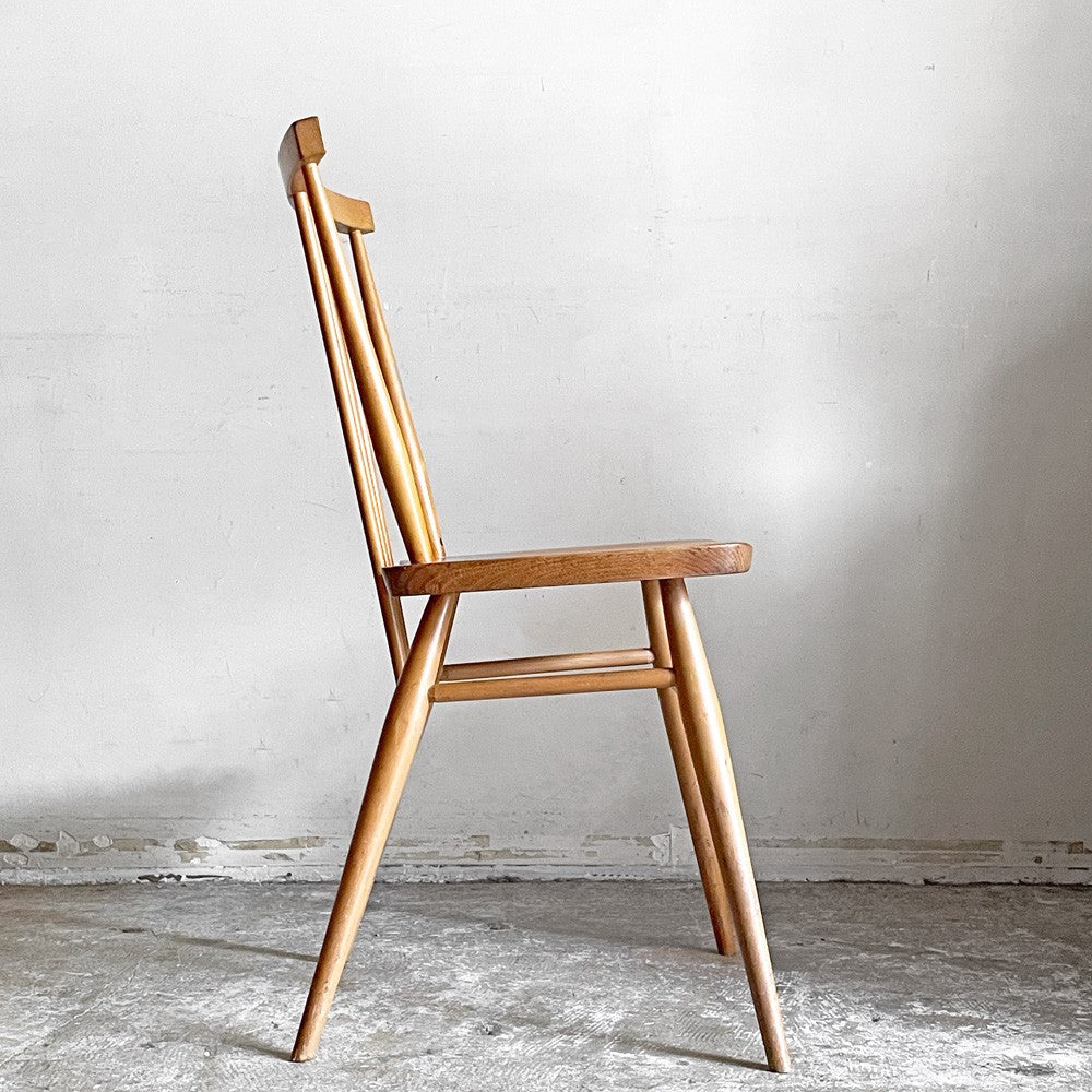 アーコール Ercol スティックバックチェア スピンドルチェア エルム材 UKビンテージ Vintage 英国家具 B ■