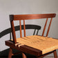 桜製作所 グラスシートチェア GRASS SEATED CHAIR アームチェア ウォールナット無垢材 い草 ジョージ・ナカシマ George Nakashima 焼印有り ◎
