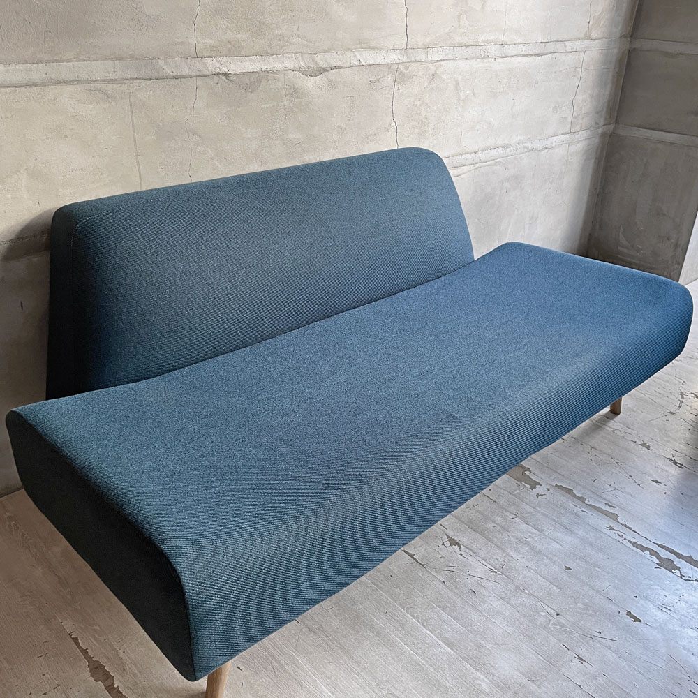 イデー IDEE アーオ ソファ AO SOFA 2シーター 2Pソファ 2人掛け ネイビー 岡嶌要 モダンデザイン 定価￥89,900- 美品 ♪