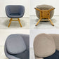モモナチュラル Momo Natural モールドラウンドチェア MOLD ROUND M-ROUND CHAIR SO ダイニングチェア アルダー材 カバーリング 回転式 定価￥45,000- A ●