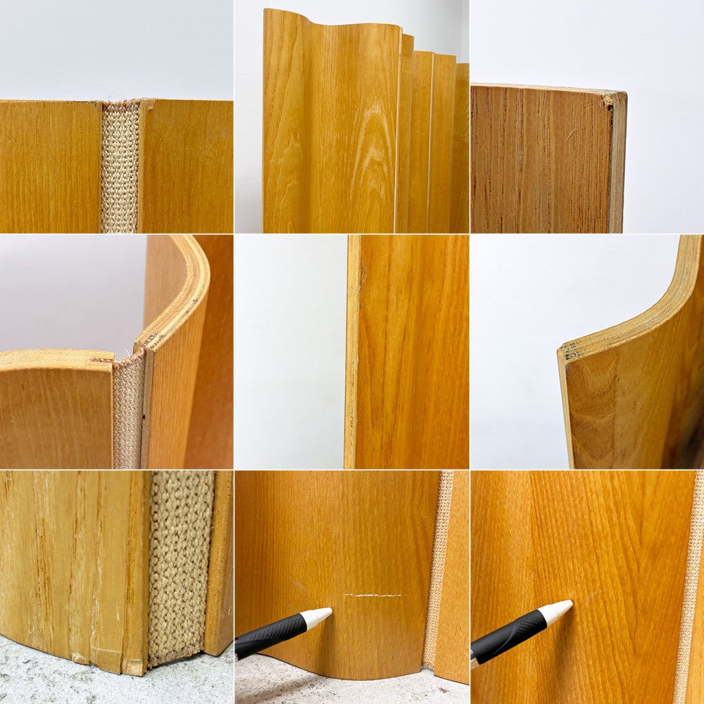 ハーマンミラー Herman Miller モールデッド プライウッド フォールディング スクリーン パーテーション C&Rイームズ ミッドセンチュリー ●