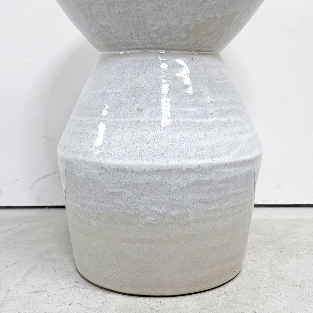 タイム＆スタイル TIME&STLE stoneware sculpture 石見焼 スツール TSSG107 サイドテーブル オブジェ 彫刻 嶋田窯 伝統工芸 定価￥95,700- ●