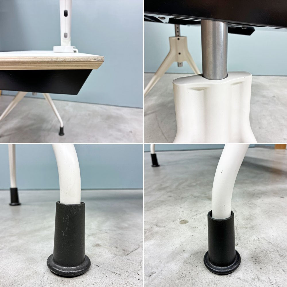 ハーマンミラー Herman Miller エンベロップデスク Envelop Desk スライド天板 & 高さ調節機能 ビル・スタンフ ジェフ・ウェバー モニターアーム付き ◎