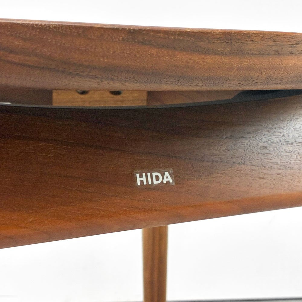 飛騨産業 HIDA セオト SEOTO セミアームチェア ハーフアーム ダイニングチェア 板座 ウォールナット無垢材 KD201AU 定価￥113,300-  ◎
