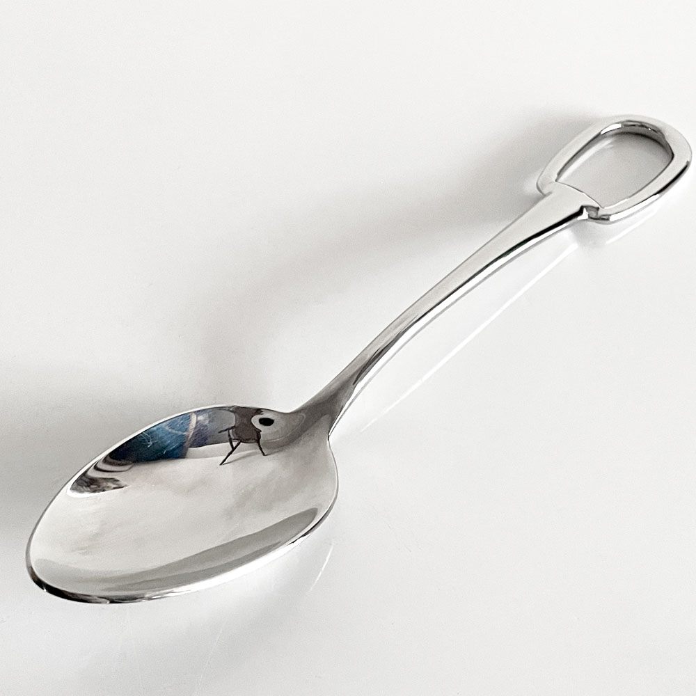 エルメス HERMES アトラージュ Attelage ディナースプーン カトラリー ステンレススティール H20cm フィリップ・ムケ フランス ■