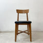 ジャーナルスタンダードファニチャー j.s.F シノン CHINON CHAIR ダイニングチェア PVCレザーシート  ラバーウッド材 ブラック A ●