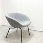フリッツハンセン Fritz Hansen ポットチェア POT Chair ラウンジチェア ファブリック クリスチャンハウン ライトグレー系 スチールレッグ アルネ・ヤコブセン Arne Jacobsen  ●