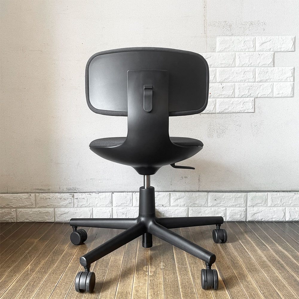ヴィトラ vitra ルーキー Rookie デスクチェア キャスターチェア ダークグレーファブリック ×ディープブラック 高さ調整可 コンスタンチン・グルチッチ 定価￥78,100- ◎
