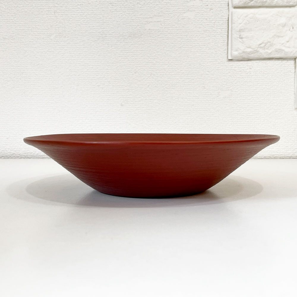 赤木明登 Akito Akagi 深皿 赤 nurimono 約21cm 漆器 輪島塗 現代作家 C ◎