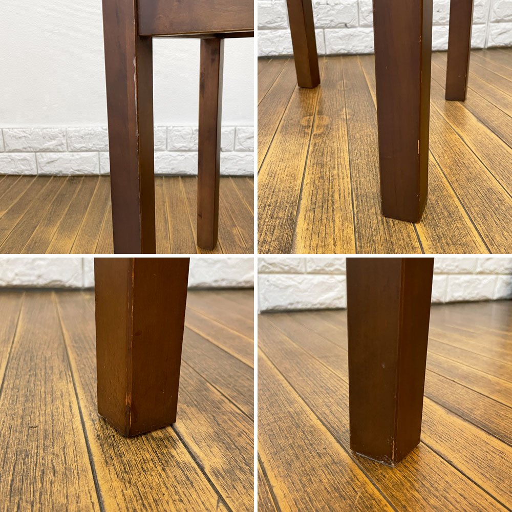 無印良品 MUJI バーチ材 サイドテーブル ナイトテーブル 抽斗一杯 ブラウン 廃番 ◎