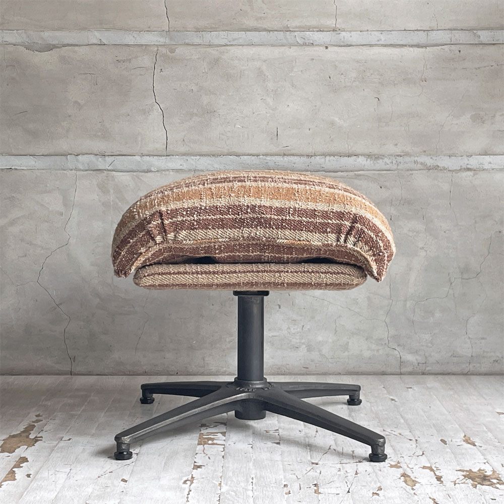 トラックファニチャー TRUCK FURNITURE ラグタイム RAGTIME ロッキングチェア オットマン スツール ウールストライプ生地 参考定価￥151,800- ♪