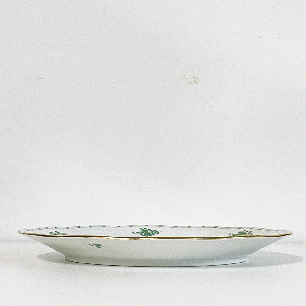 ヘレンド HEREND HVNGARY インドの華 プレート 5枚セット Φ25cm ハンドペイント 白磁食器 ハンガリー A ●
