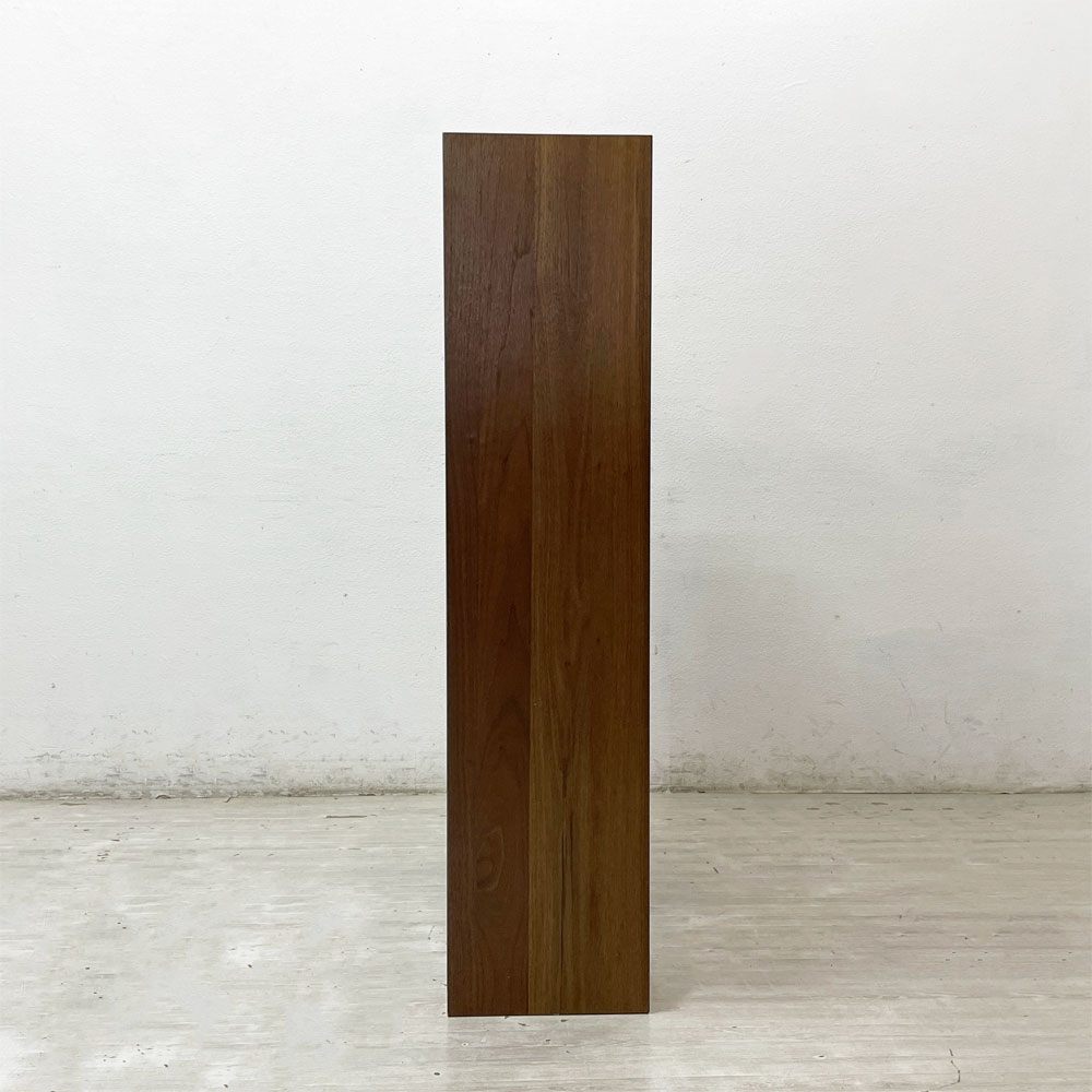 無印良品 MUJI スタッキングシェルフ 2列3段 ウォールナット材 本棚 飾り棚 収納棚 コの字棚 ストッパー4個付き 参考定価￥38,390- ●