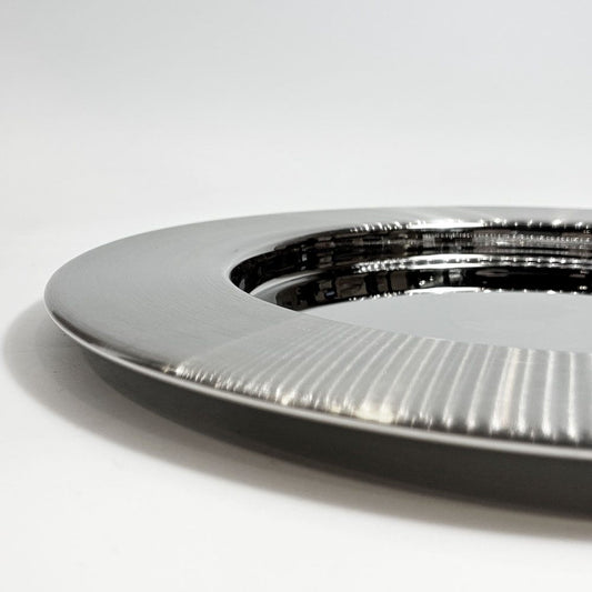 イッタラ iittala サルパネヴァ Sarpaneva スチールプレート ラウンドトレイ 26cm ティモ・サルパネヴァ Timo Sarpaneva 元箱付き フィンランド 北欧雑貨 ★