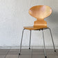 フリッツハンセン Fritz Hansen アントチェア 4本脚 ナチュラルビーチ ラッカー アルネ・ヤコブセン 北欧家具 F ◇