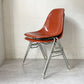 ハーマンミラー Herman Miller サイドシェルチェア セカンド 2nd FRP テラコッタ スタッキングベース イームズ ビンテージ A ★