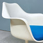 ノル ノール Knoll サーリネンコレクション チューリップチェア アームチェア ダイニングチェア ビンテージ ホワイト 座面クッション交換済み エーロ・サーリネン 参考定価￥520,300- ◎