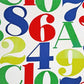 ハーマンミラー Herman Miller アレキサンダー・ジラード Alexander Girard ナンバーズ Numbers テキスタイル ビンテージ ファブリックパネル 100 x 100cm ジラルド ●
