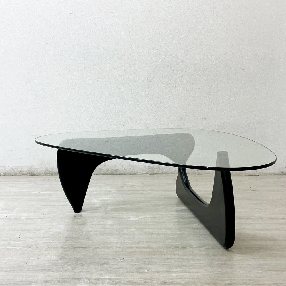 イサムノグチ Isamu Noguchi コーヒーテーブル Coffee Table ガラス天板厚13mm リプロダクト品 デザイナーズ家具 名作 ●